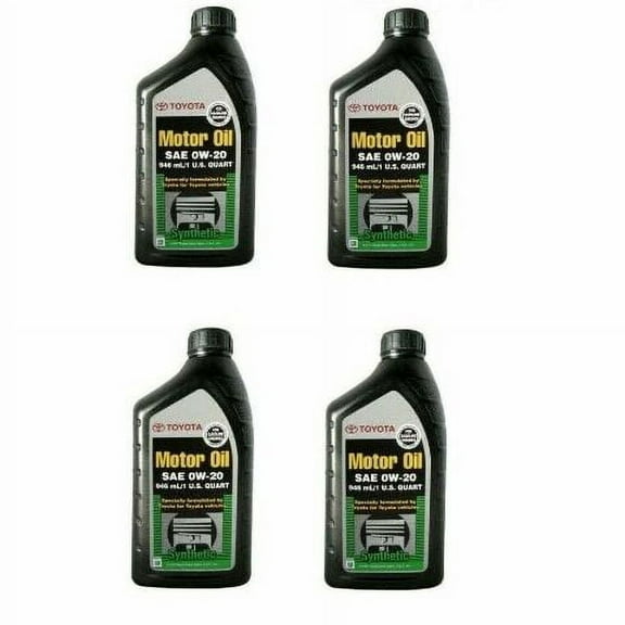 Set of 4 Genuine Synthetic Motor Oil SAE 0W-20 For Toyota  4 quartz