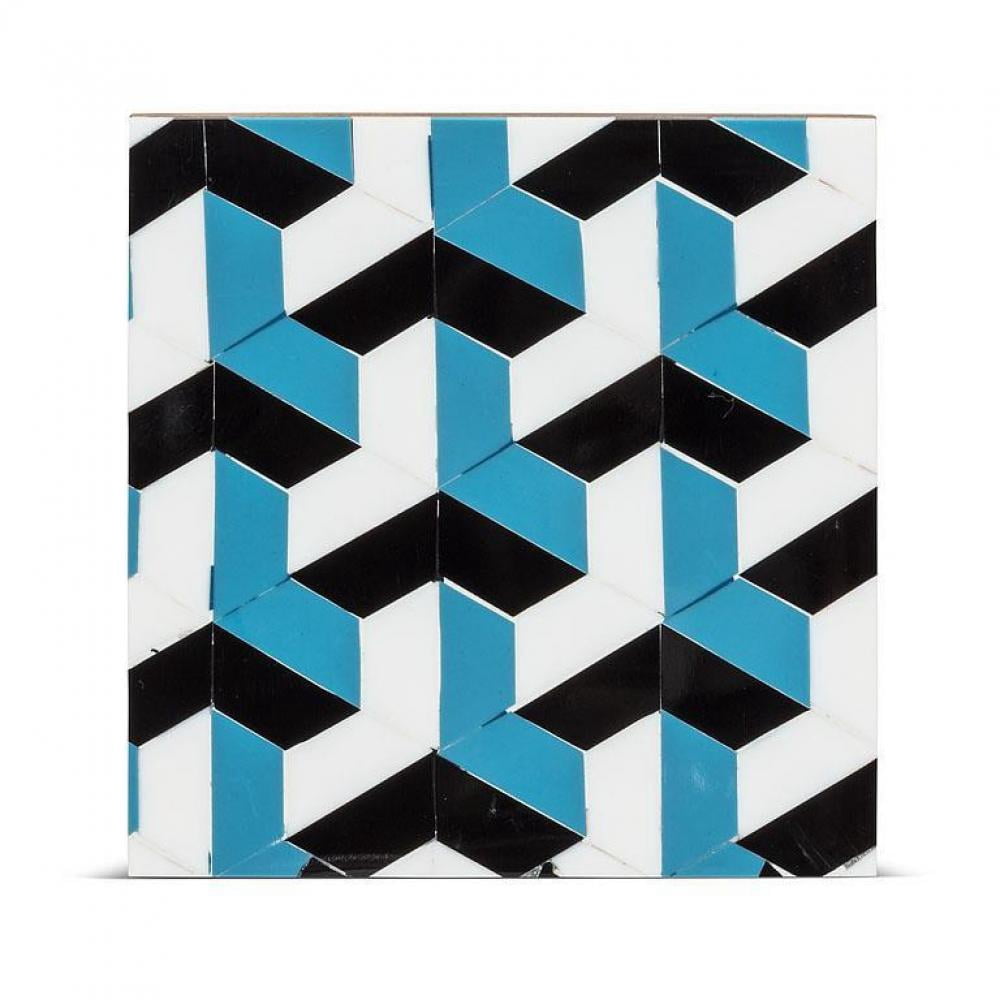 Geometric Pattern Coaster Set of 4 Geometric Pattern Coaster - Walmart.com