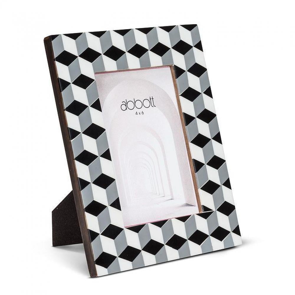 Set of 4 Geometric Pattern Photo Frame