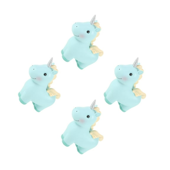 Set of 4 Girls Money Bank Savings for Children Piggy Banks Atm Blue