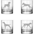 thumbnail image 1 of Set of 4 Glass 11 oz Rocks Whiskey Glass Gift Vizsla Collection, 1 of 1