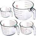 thumbnail image 1 of Set of 4 Glass Measuring Cups - Kitchen Mixing Bowl, Liquid Measure Cup, Glass Bakeware Batter Bowls. 1 cup, 2 cup, 4 cup, 8 cup., 1 of 7