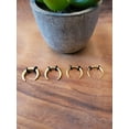 thumbnail image 1 of Set of 4 Gold Steel Pinchers for Septum Stretching Kit Ears Tapers Horseshoe Gauges - size=8g 10g 12g 14g, 1 of 2