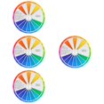 Set of 4 Gradient Color Wheel Standard Color Card Color Learning Card