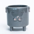 thumbnail image 1 of Set of 4 Gray Puppy Footed Planter, 1 of 1