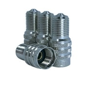 Set of 4 HALTEC Double Seal Inflate through valve caps for Trucks, RVs and Semis