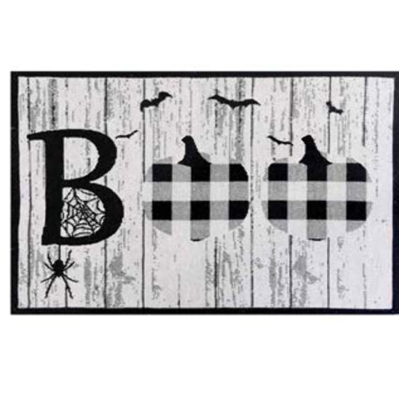 Set of 4, Halloween Boo Bat with Spider Tapestry Placemats Dining Table, Table mat for Dining Room Easy to Clean, Machine Washable Size: 13 x 19.