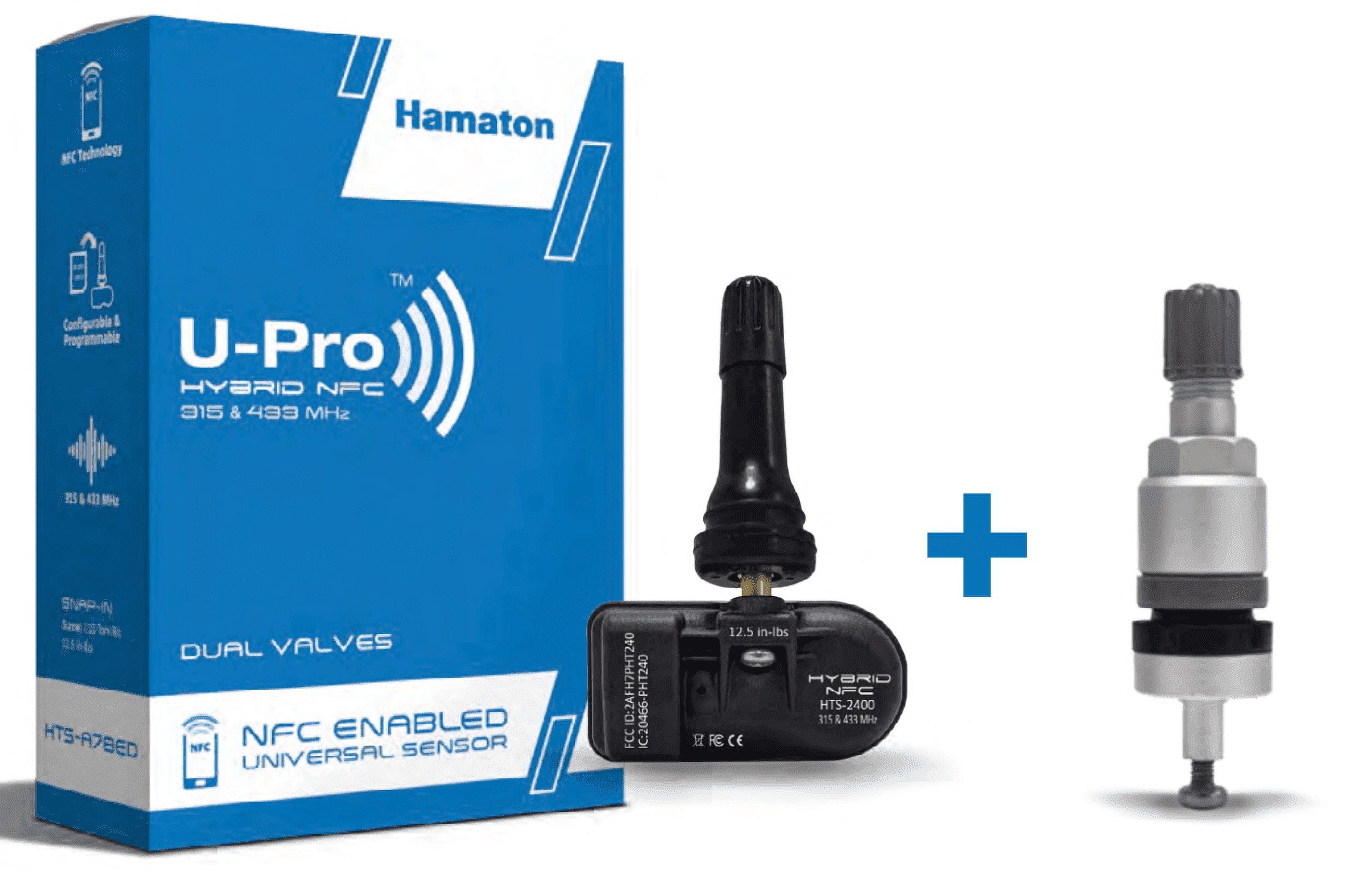 Set of 4 Hamaton U-Pro Hybrid NFC Dual Valve TPMS Sensors - Walmart.com