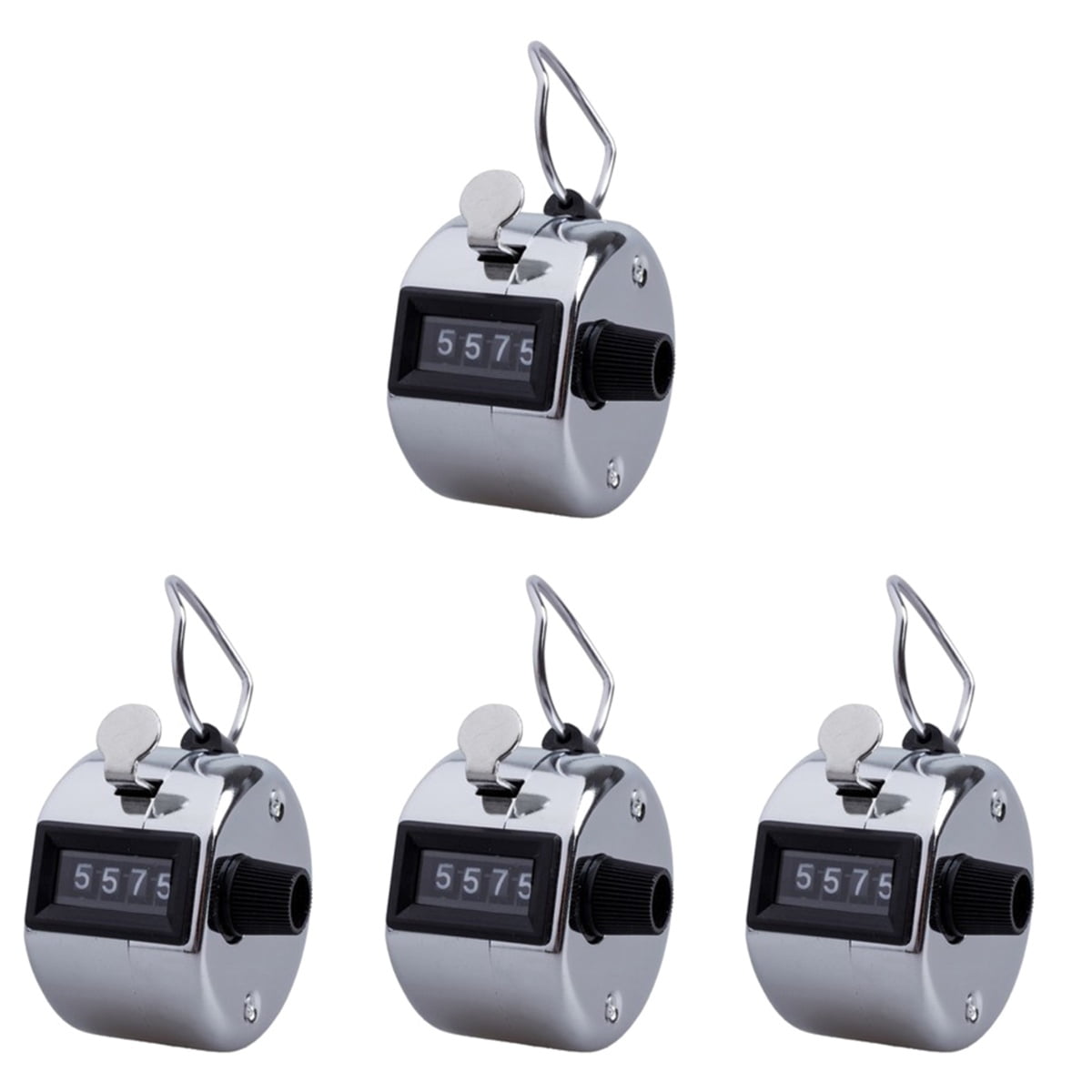 Set of 4 Hand Held Tally Counter Number Counting Recorder Mechanical ...