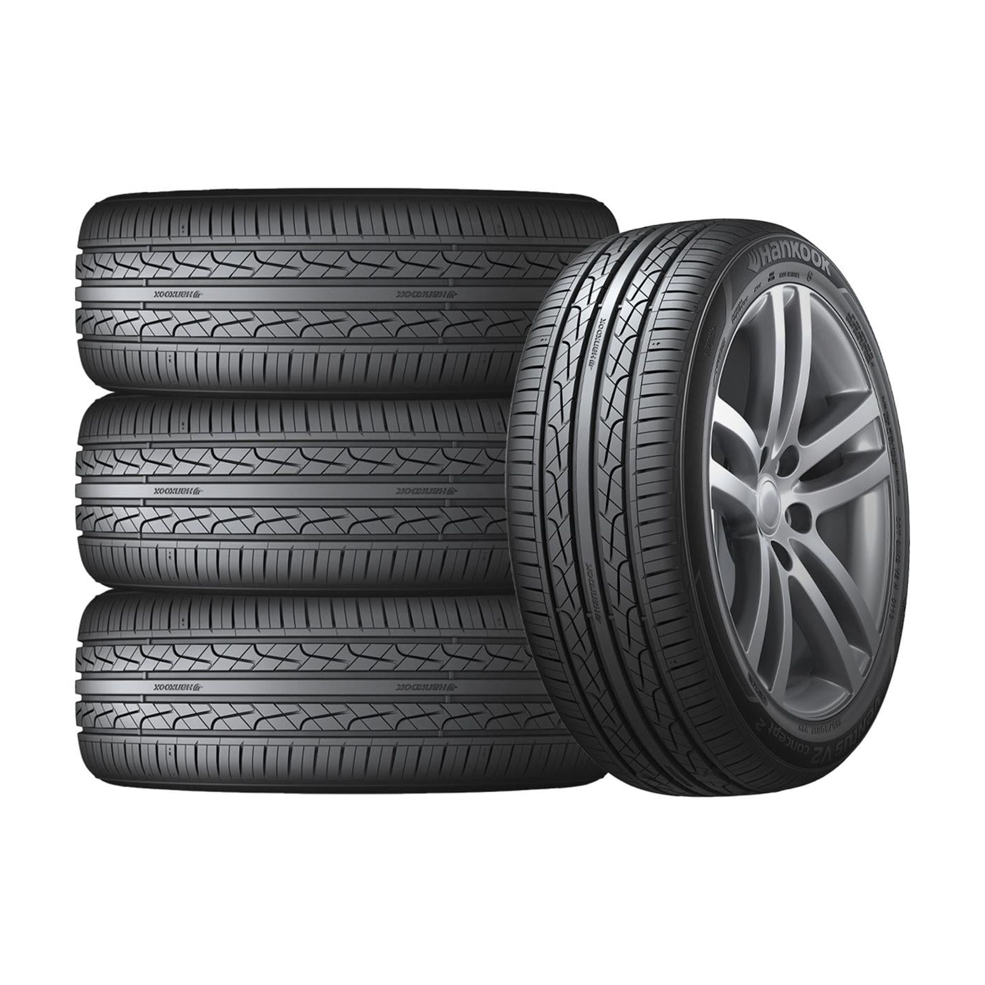 Set of 4 Hankook Ventus V2 Concept2 (H457) 195/55R15 85V Tires Fits: 2007-08 Honda Fit Sport, 1999-2000 Honda Civic Si