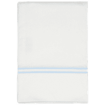 Set of 4 Hardycale 100% Cotton White with Blue Piping Oversized Pillowcases 22 x 39"