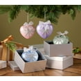 thumbnail image 1 of Set of 4 Heart Strings Jeweled Glass Ornaments by Valerie in Pastel, 1 of 1