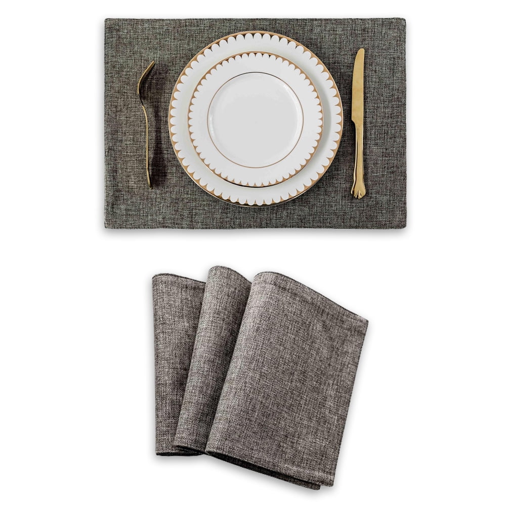 Set of 4 Heat Resistant Dining Table Place Mats Cloth Placemats Spring