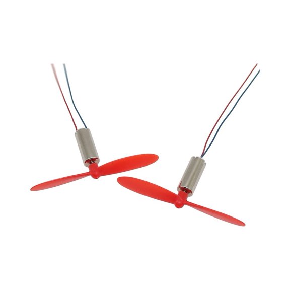 Set of 4 Hollow Cup 716 Motors 3.7V 45000 RPM with 2 CW and 2 CCW Props for Mini RC Helicopter Drone DIY Projects High Speed Low Noise Small Engine