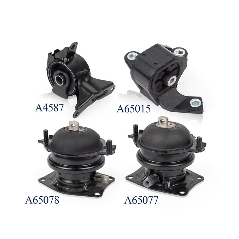 Set of 4 ISA Engine Motor & Transmission Mount Compatible with 2009-2015 Honda Pilot V6 3.5L Replacement for A65078 A4587 A65077 A65015