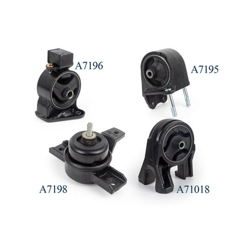 Set of 4 ISA Engine Motor & Transmission Mount Compatible with 2011-2013 Kia Sorento 2.4L 3.5L Replacement for A7195,A7196,A7198,A71018