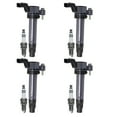 thumbnail image 1 of Set of 4 ISA Ignition Coil & 4 Iridium Spark Plug for 2013-2015 Chevrolet Spark l4 1.2L Replacement For UF725,Denso 5308, 1 of 5
