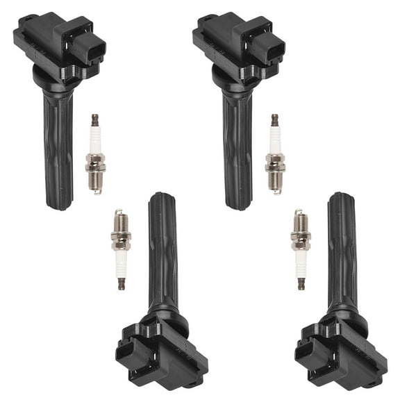 Set of 4 ISA Ignition Coil and Platinum Spark Plugs Compatible with 1996-1997 Suzuki Sidekick 1.8L I4 Replacement for UF169