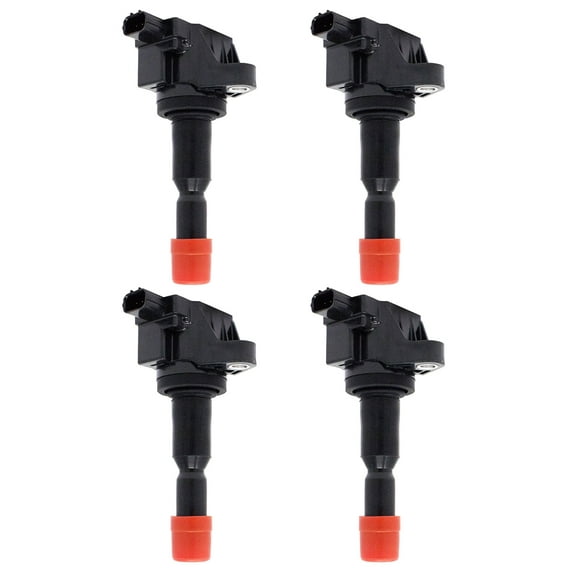 Set of 4 ISA Ignition Coils Compatible with 2007 2008 Fit L4 1.5L SOHC Replacement for 30520PWC003