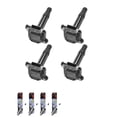 thumbnail image 1 of Set of 4 ISA Ignition Coils and 4 Denso Spark Plugs Compatible with 2002-2003 Audi S6 4.2L V8 4172cc -ci Replacement for UF274, 1 of 1