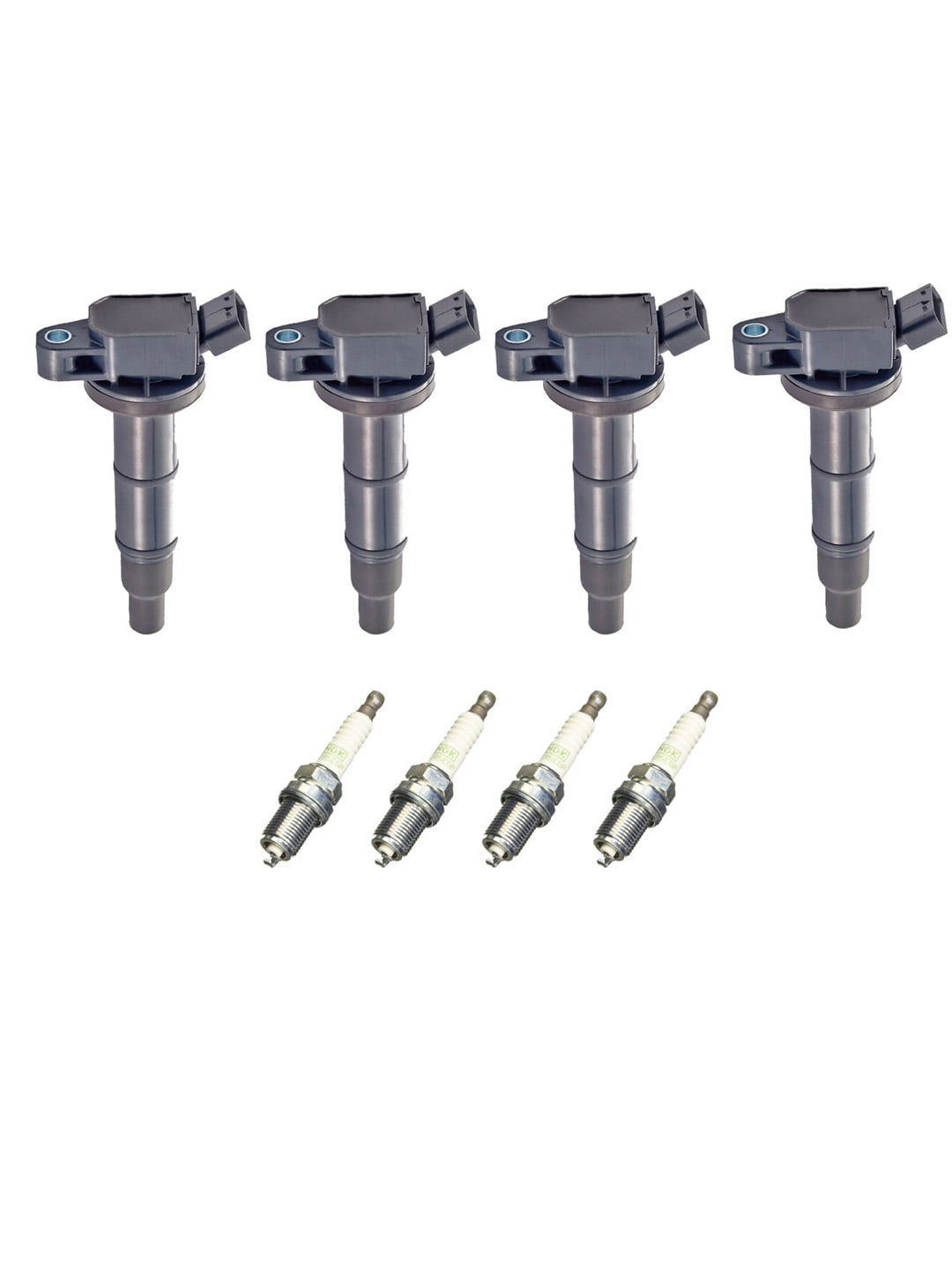 Set of 4 ISA Ignition Coils and 4 NGK Spark Plugs 20092010 Toyota