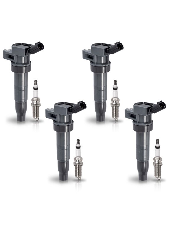 Set of 4 ISA Ignition Coils and 4 Spark Plugs For 2011-2016 Kia Sportage 2011-2013 Hyundai Tucson 2009-2010 Hyundai Sonata 2.4L l4 Replacement for UF611 273002G000