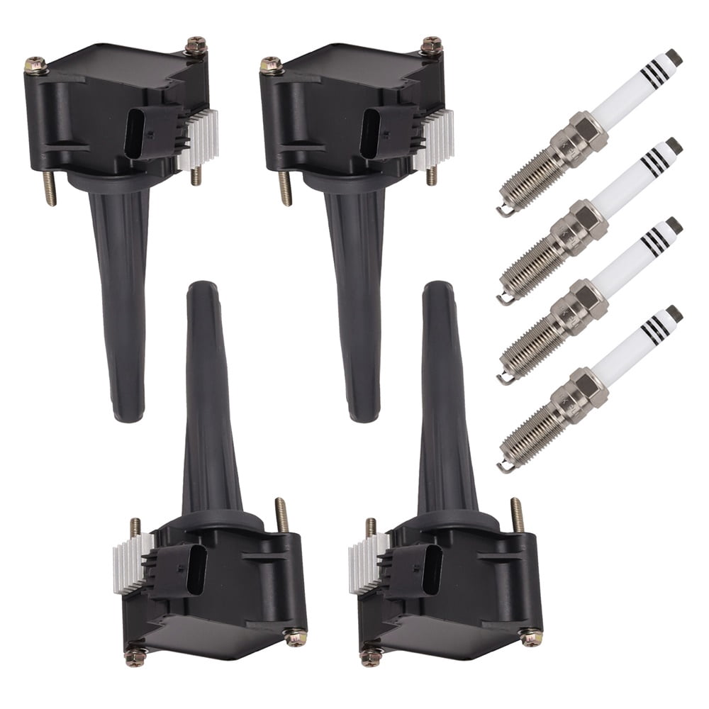 Set of 4 Ignition Coil & 4 Iridium Spark Plug for Chevrolet 2019-2020 Silverado 1500 GMC 2020-2021 Sierra 1500 Cadillac 2020-2021 CT4 l4 2.7L