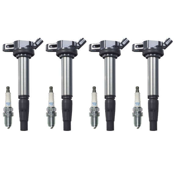 Set of 4 Ignition Coil & 4 NGK Spark Plug for 2009-2013 Toyota Corolla 1.8L I4
