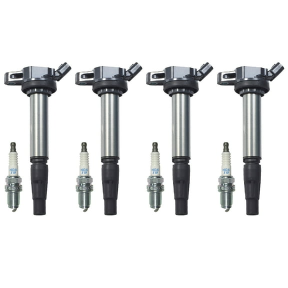 Set of 4 Ignition Coil & 4 NGK Spark Plug for 2009-2013 Toyota Corolla 1.8L I4
