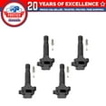 Set of 4 Ignition coil + Spark Plug Compatible with MercedesBenz C230