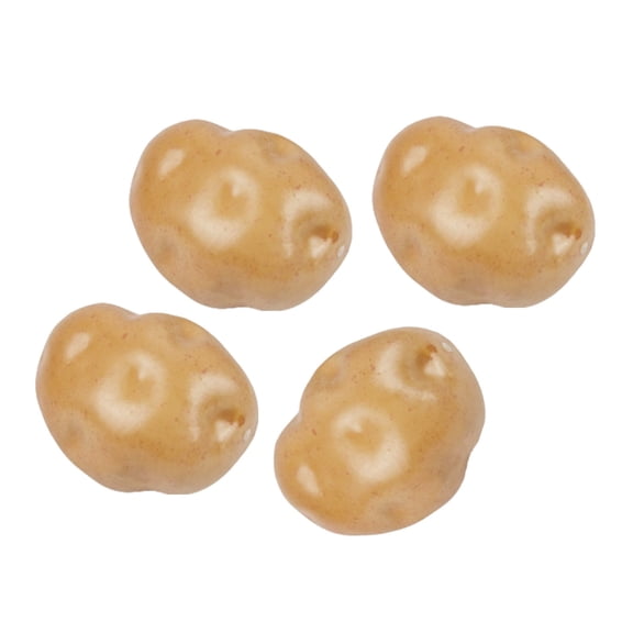 Set of 4 Imitation Potato Props Window Display Accessory Artificial Potato for Window Display and Kitchen Decoration