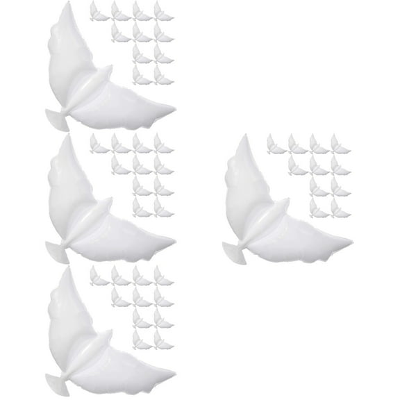 Set of 4 Is Helium Tanks Dove Balloon Memorial Balloon 105.00X42.00X0.20CM White