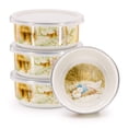 thumbnail image 1 of Jemima Puddle-duck Pattern - Set of 4 - 14 oz Child Bowls - Golden Rabbit Enamelware, 1 of 2