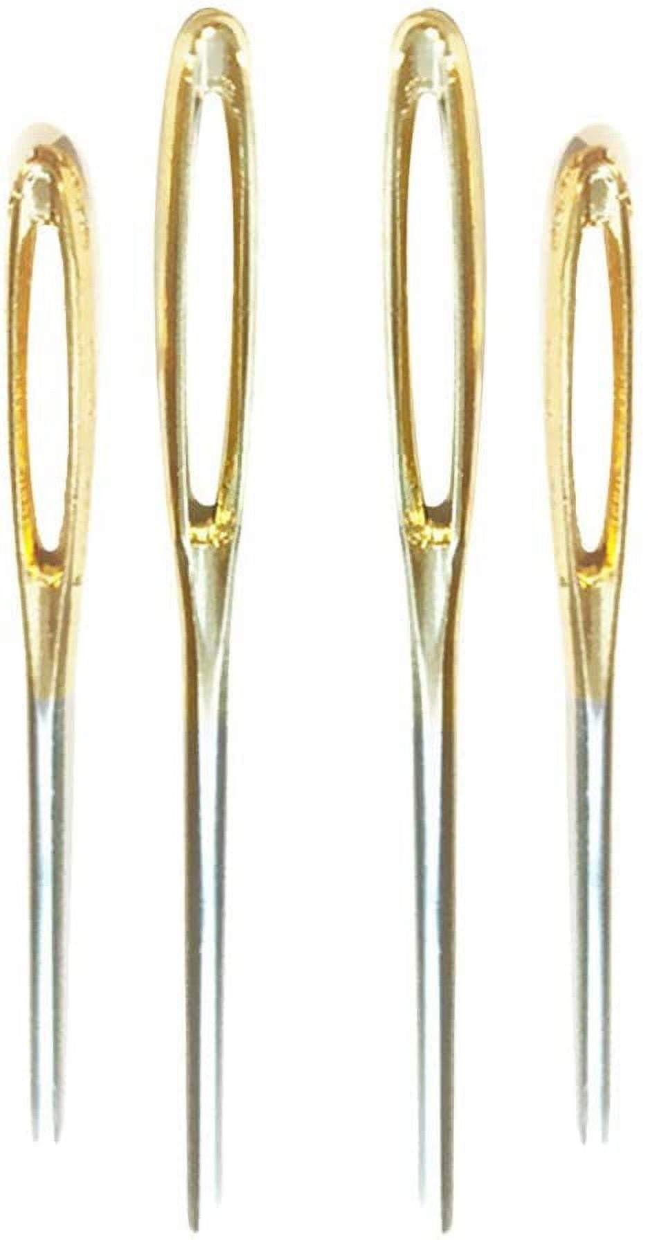 Set of 4 Large Eye Blunt Needles for Yarn Sewing Darning, Wool Thick Hand Knitter