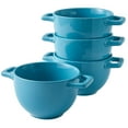 Set of 4 Large Soup Crocks with Handles for Cereal Bowl, Soup, Stew