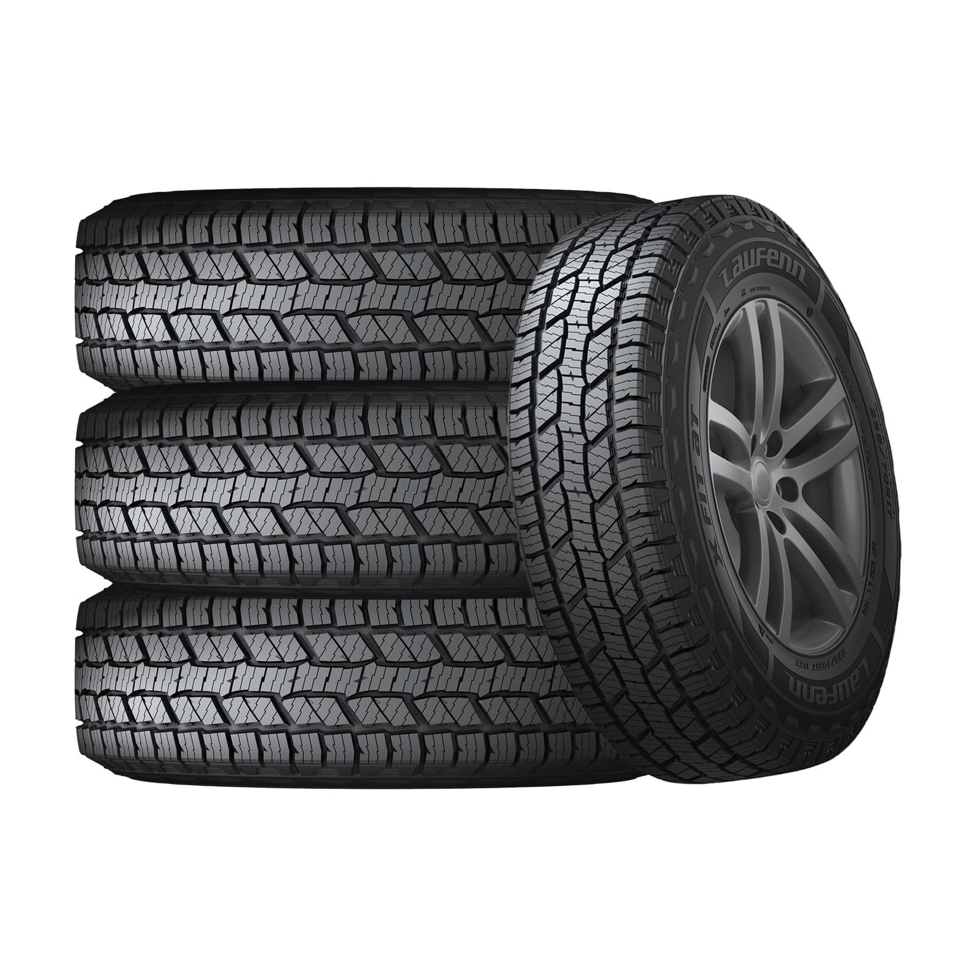 Set of 4 Laufenn X FIT AT LC01 LT225/75R16 115/112S E Tires Fits: 2010-16 Jeep Wrangler Unlimited Sport, 2003-04 Jeep Grand Cherokee Laredo