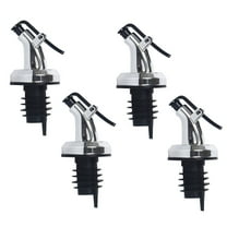 Set of 4 Leak proof Oil Bottle Stopper Liquor Dispenser Plastic Material Wine Pourer Lock Plug Wine Bottle Pourer