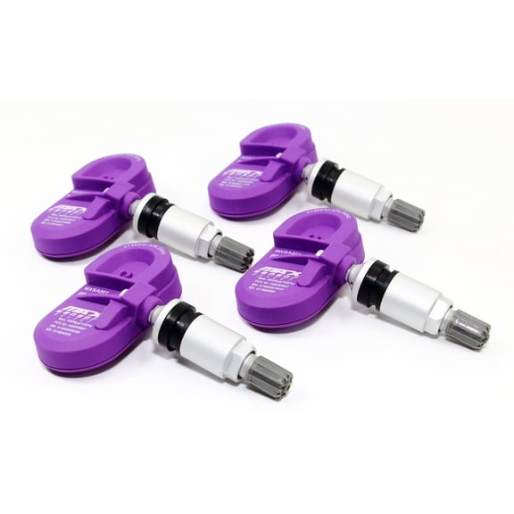 Set of 4 MAX MX001 TPMS 315mhz Tire Pressure Sensors Replacement for Honda Acura OE Part # 42753-STK-A04 42753-SZA-A13 w/Silver Aluminum Valve Stems