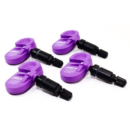 Set of 4 MAX MXSA001 315mhz TPMS Tire Pressure Sensors for Lexus Replaces 4260748010 426070E020 w/Matte Black Aluminum Valve Stems