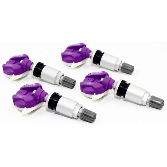 Set of 4 MAX MXSA001 TPMS 315mhz Tire Pressure Sensors for Audi VW Porsche Replaces 4D0907275D 4D0907275A 95536166111 w/Silver Aluminum Valve Stems