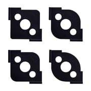 Set of 4 Made of ABS Radius Jig Router Templates Corner Radius Routing Templates,Routing Rounded Corners Router Bit Templates for Woodworking Routing