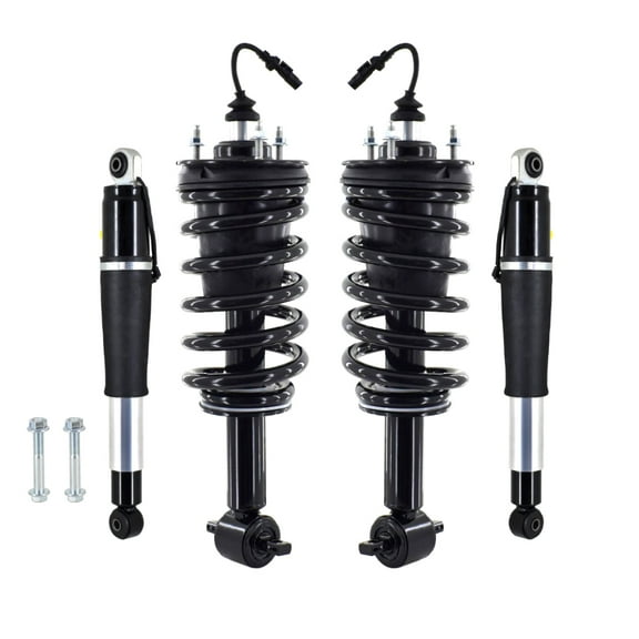 Set of 4 Magneride Front Quick Complete Strut-Coil Spring-Rear Air Shock For 2015-2020 Cadillac Escalade