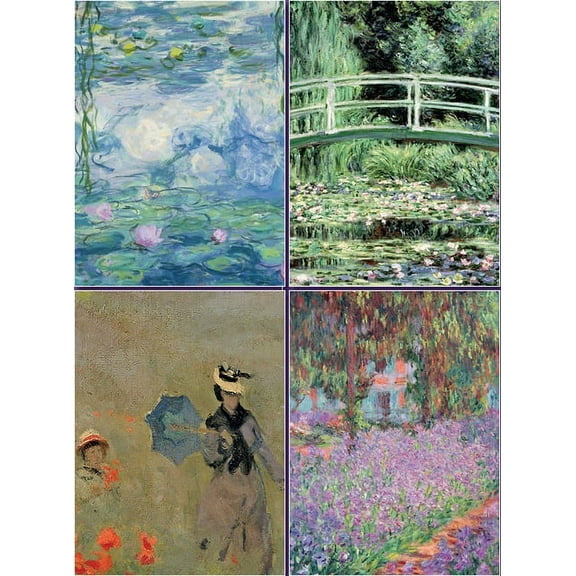 Set of 4 Magnetic Notepads: Monet (General merchandise)