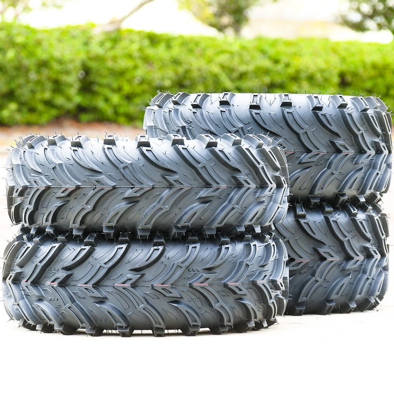 Set of 4 Mars B ATV UTV Mud Tires 2x 27x11-12 & 2x 27x9-12 6 Ply