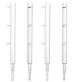thumbnail image 1 of Set of 4 Metal White Ring Posts For Figures Toy Company Wrestling Ring For Action Figures, 1 of 4