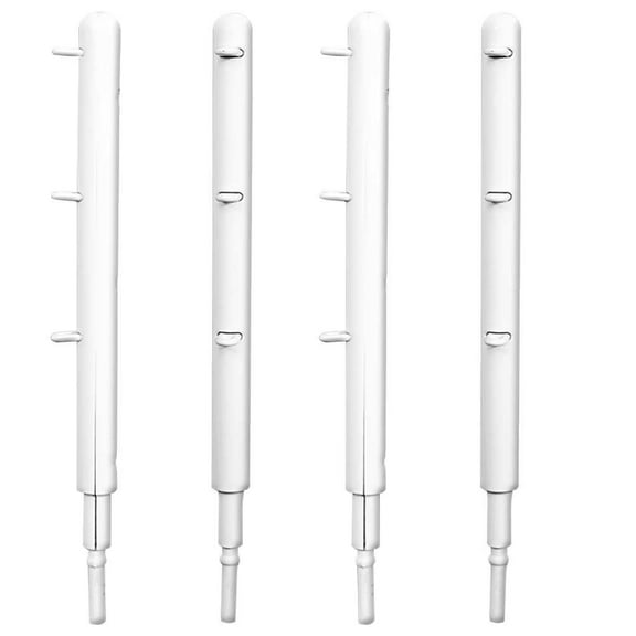 Set of 4 Metal White Ring Posts For Figures Toy Company Wrestling Ring For Action Figures