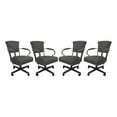 thumbnail image 1 of Set of 4 - Miami Swivel Metal Caster Chairs on Reading Base, 1 of 3