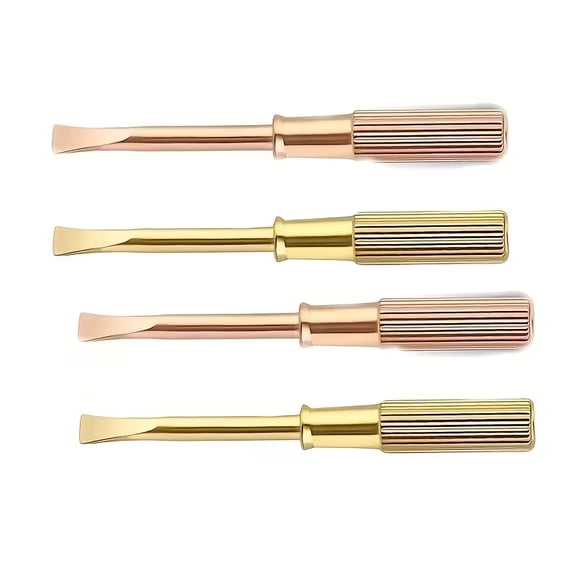 Set of 4 Mini Titanium Steel Screwdrivers for Jewelry and Small Repairs - Precision Tools for Slotted Screws