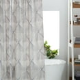 thumbnail image 1 of (Set of 4) MoDRN Glam Diamond Printed Shower Curtain, 1 of 2