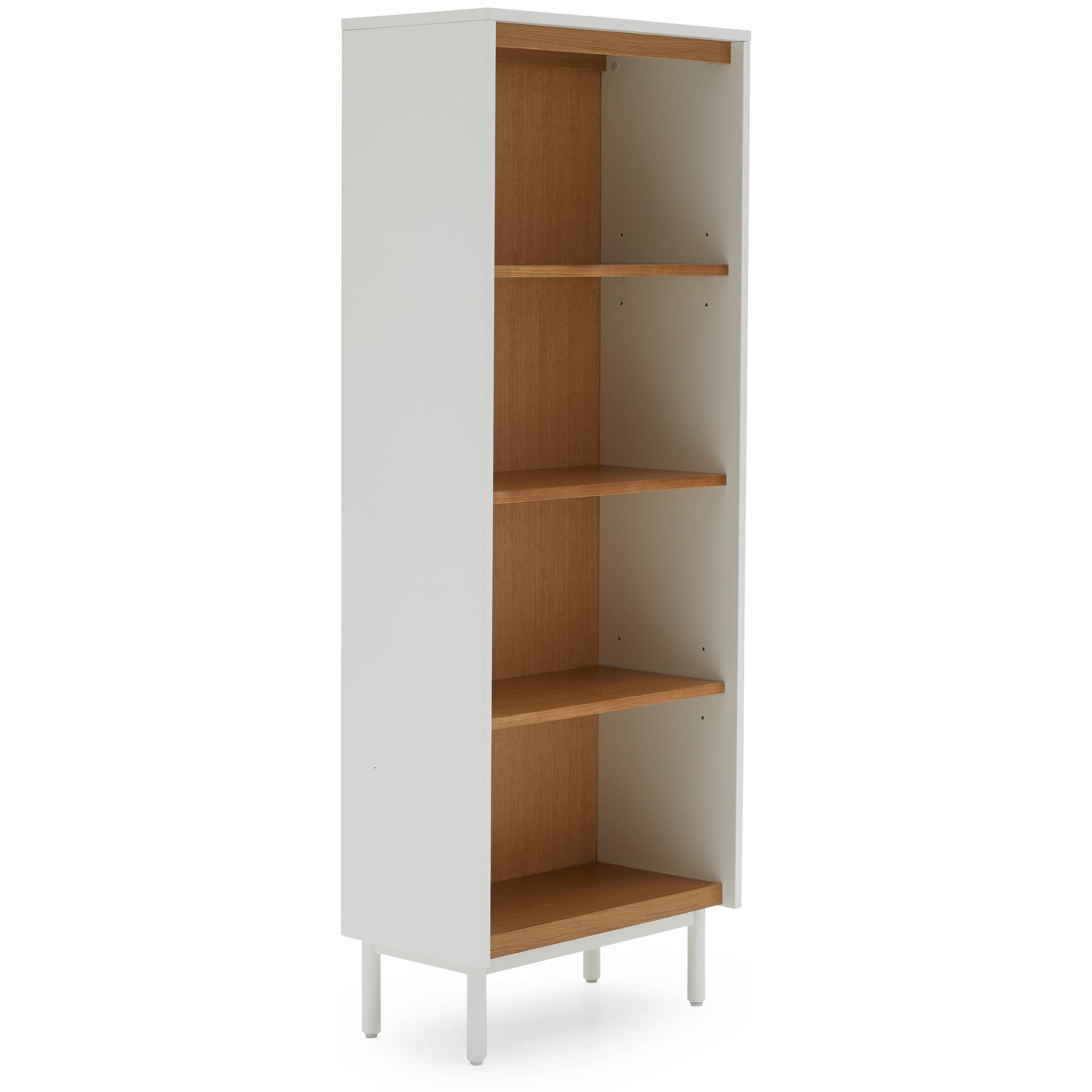 (Set of 4) MoDRN Scandinavian Finna Tall Bookcases
